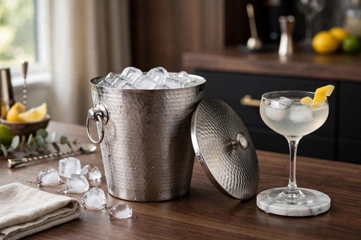 Hammered Ice Bucket by Viski