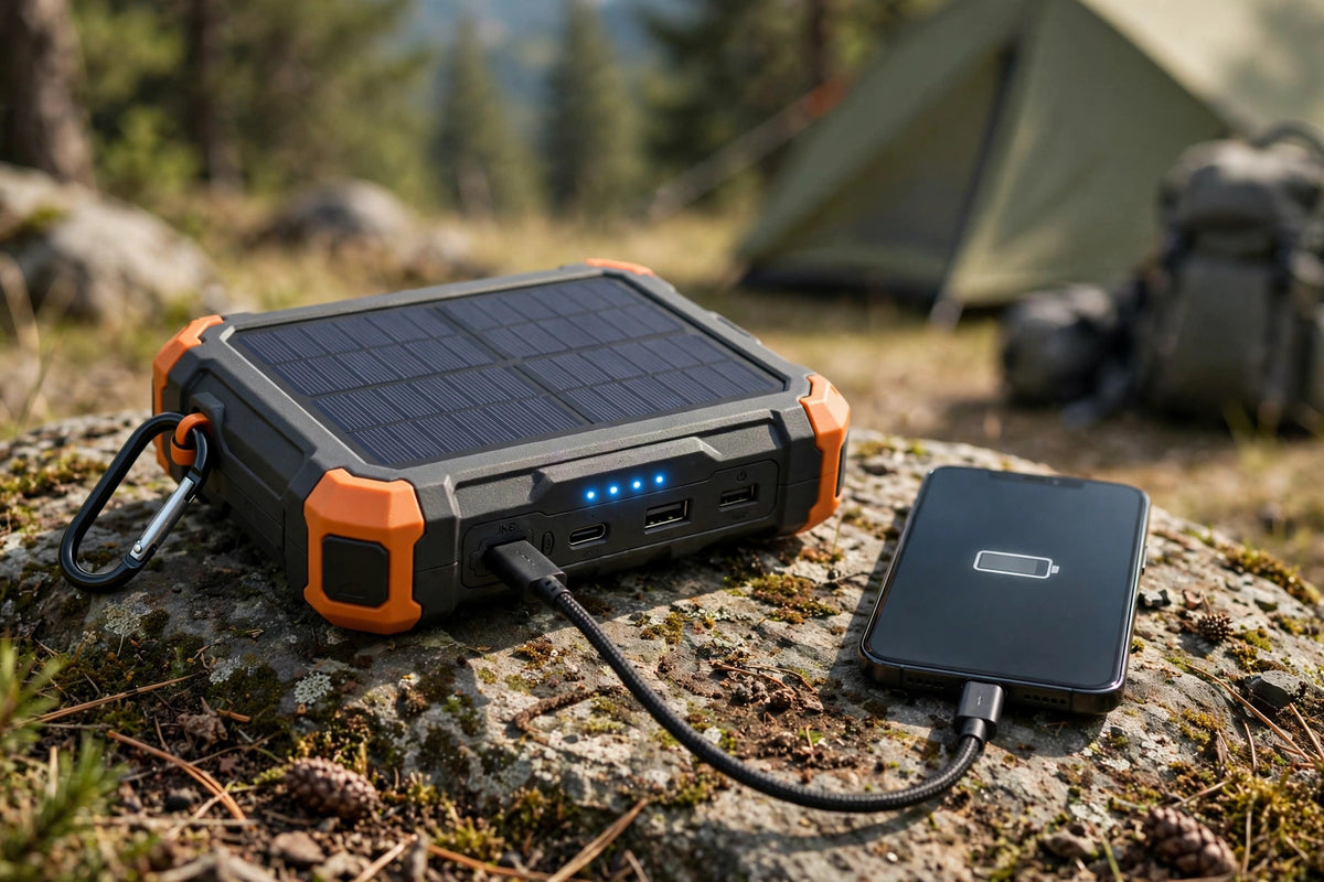 Jumbo Capacity 20000mAh Waterproof Solar Power Bank