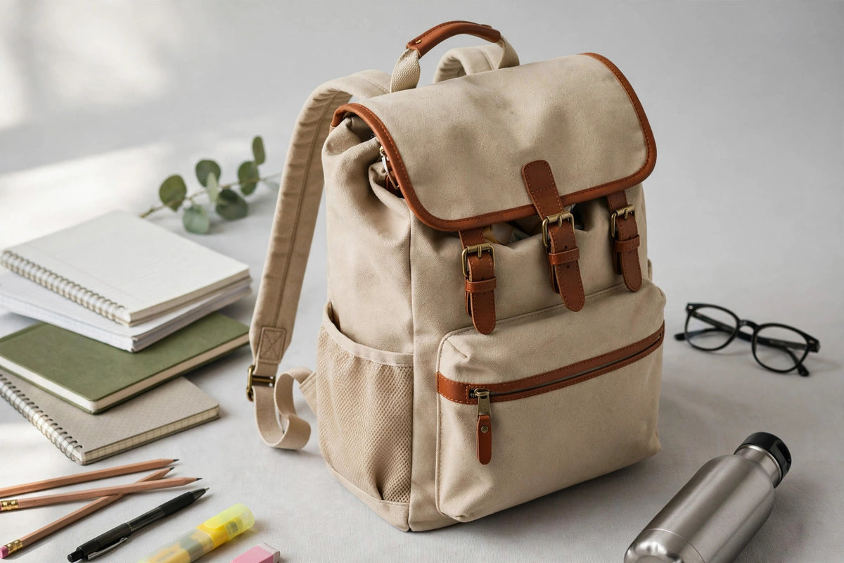 Back to Campus Canvas Backpack in 4 Colors