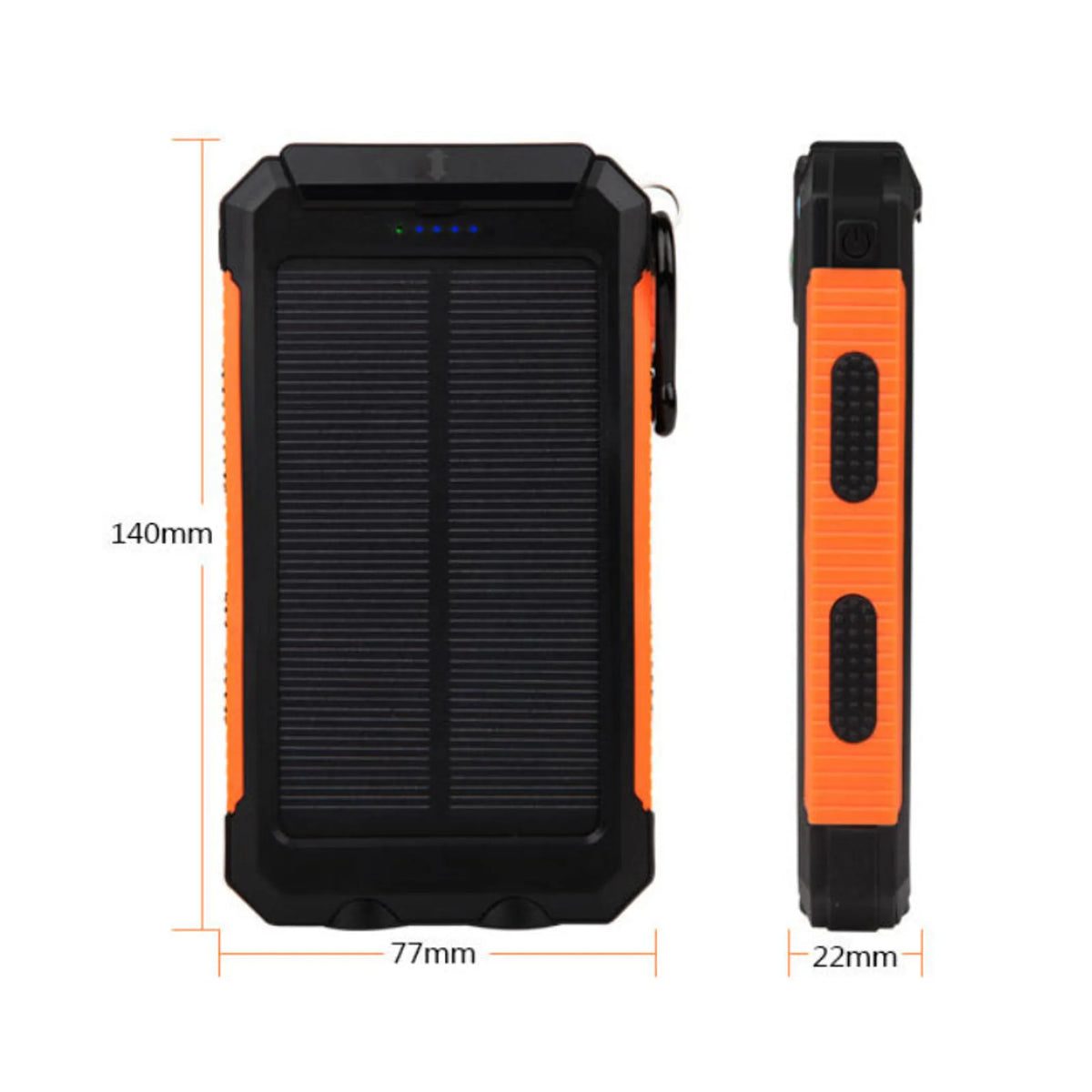 Jumbo Capacity 20000mAh Waterproof Solar Power Bank