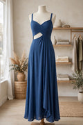 Marie Maxi Cutout Dress Blue Color (Akalia Collection)