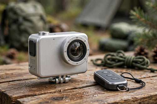 4K Waterproof UHD WiFi Camera + RF Remote (Silver)