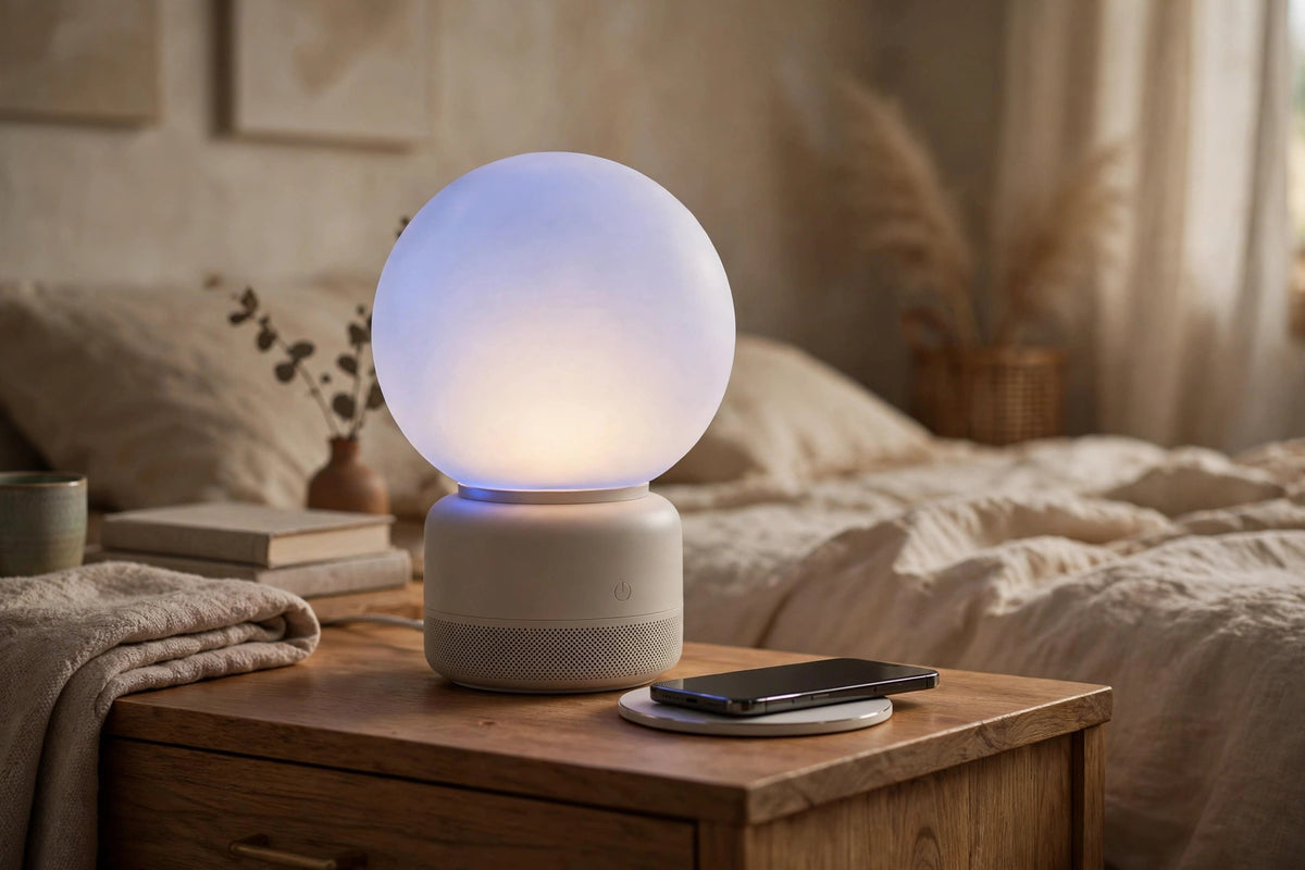 Sweet Dreams Speakers In 7 Changeable Mood Color Touch Lamp+ Phone Charger