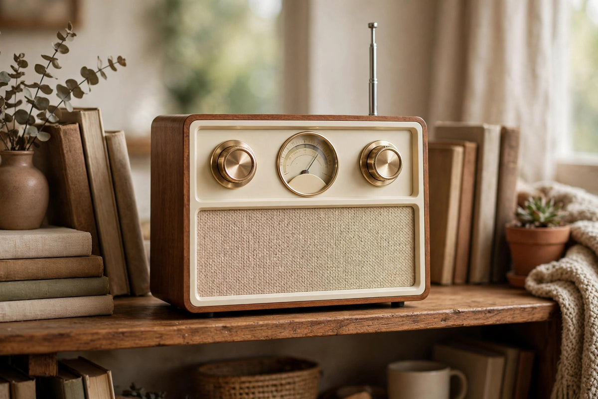 Retro Look FM Radio And Bluetooth Speaker