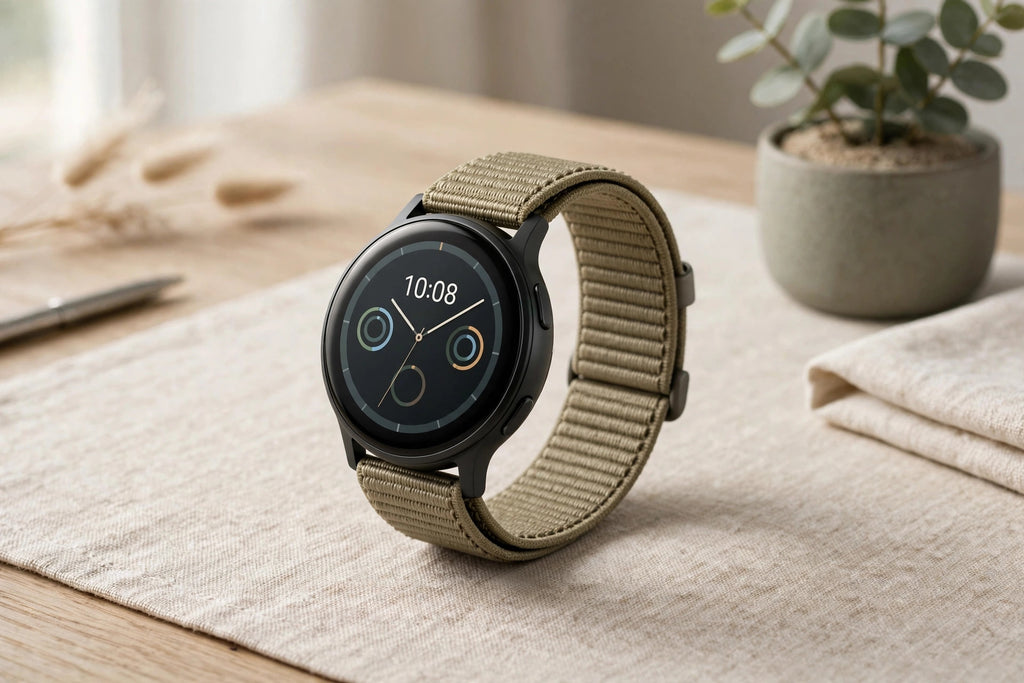 SmartPRO Smartwatch w/ Magnetic Belt (Round - Khaki)