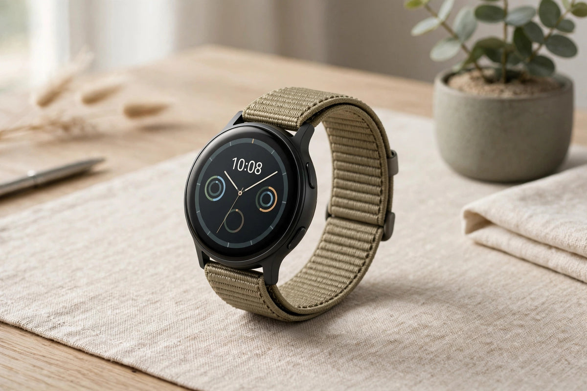 SmartPRO Smartwatch w/ Magnetic Belt (Round - Khaki)