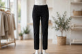 Leah Straight Leg Black Pants (Akalia Collection)