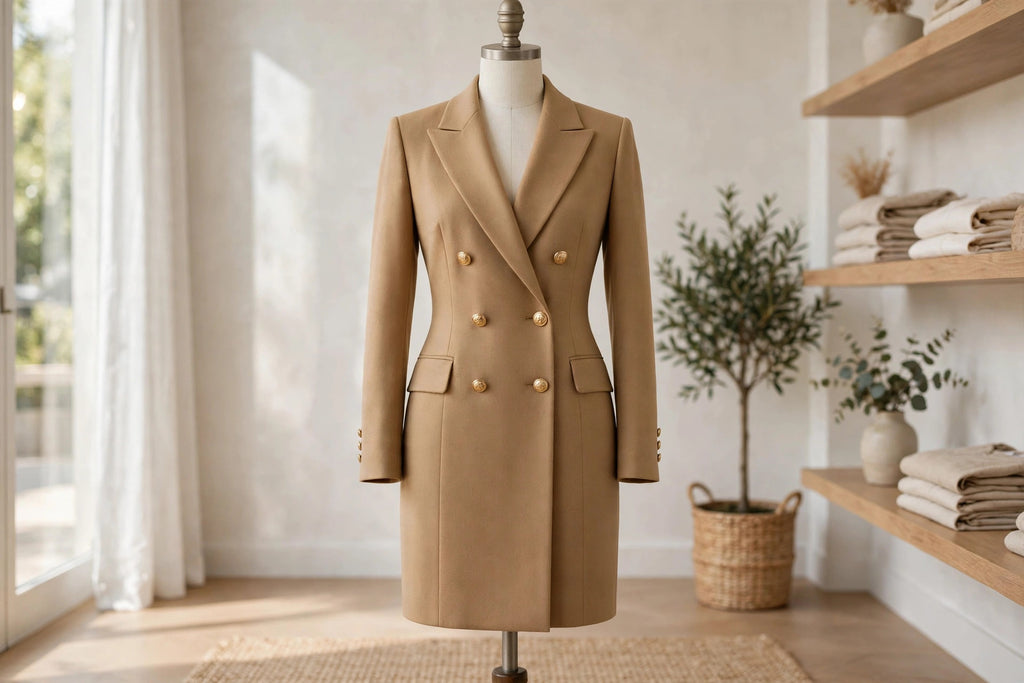 Blair Gold Buttons Blazer Dress (Akalia Collection)