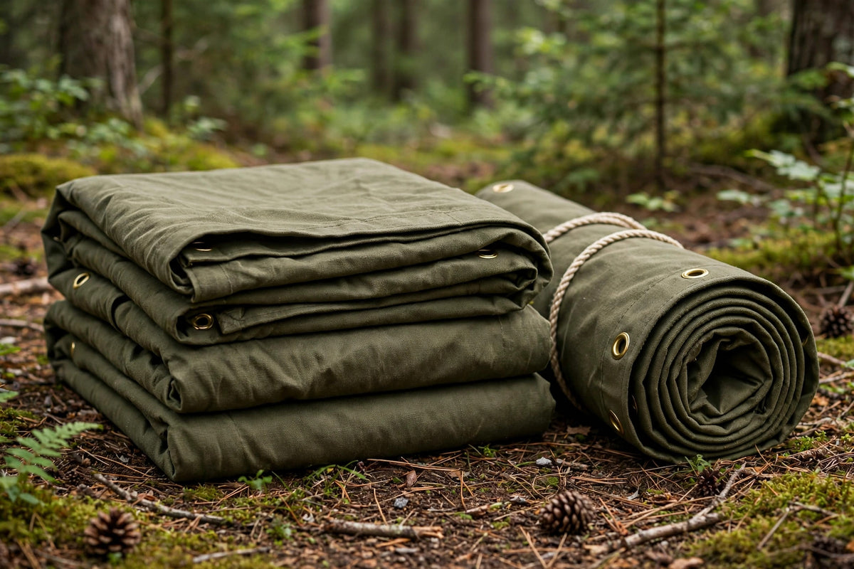 Fox Outdoor Canvas Tarp 16x20 Olive Drab