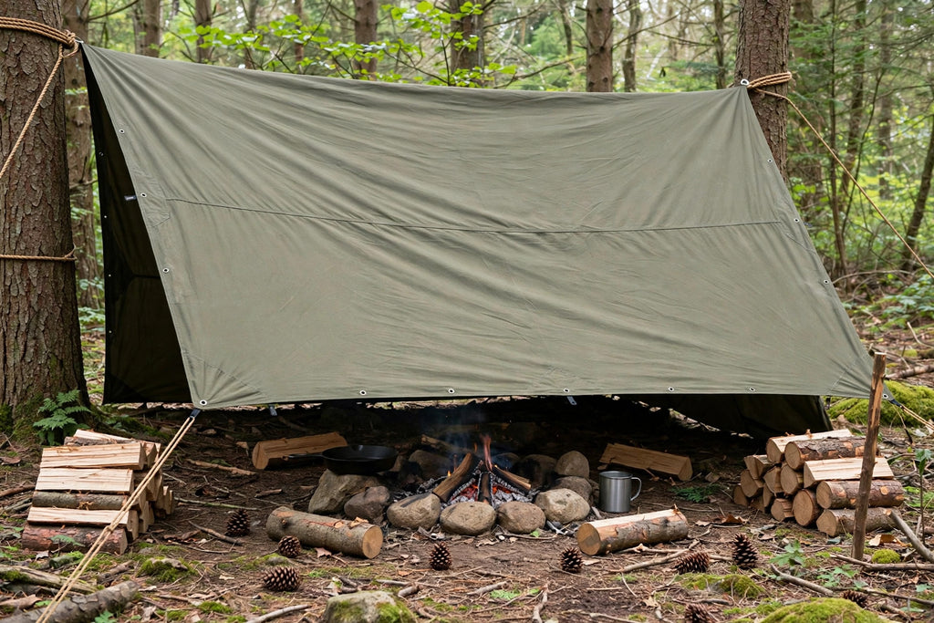 Fox Outdoor Canvas Tarp 20x20 Olive Drab