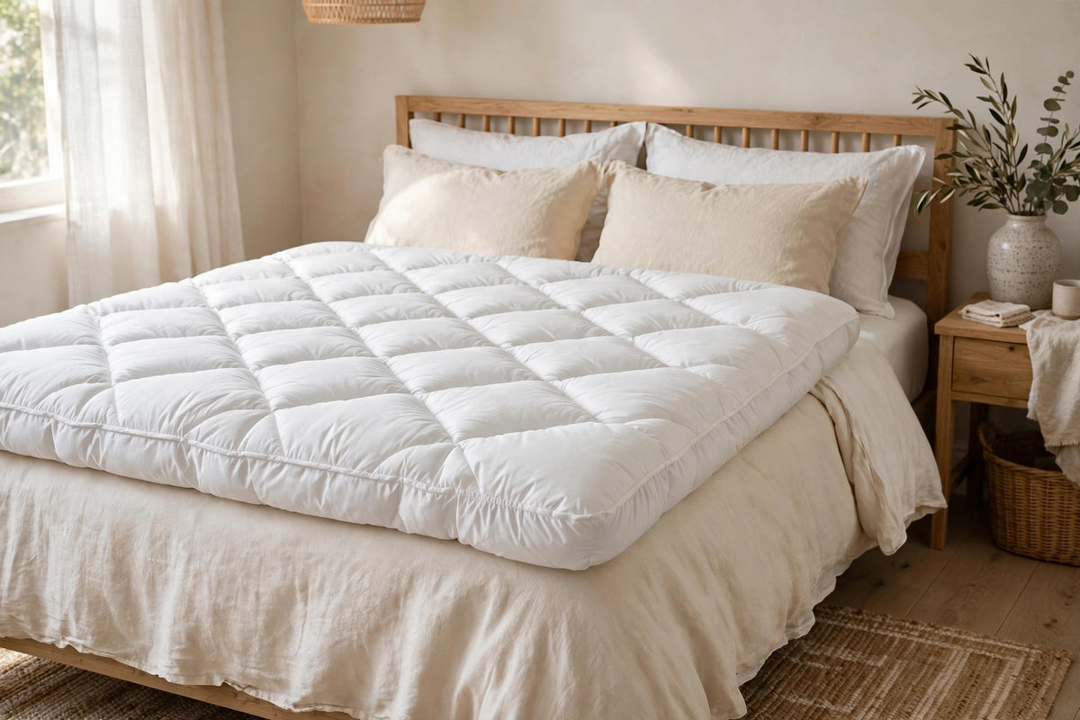 Downhome Downtop Featherbed (Full/Queen, White)