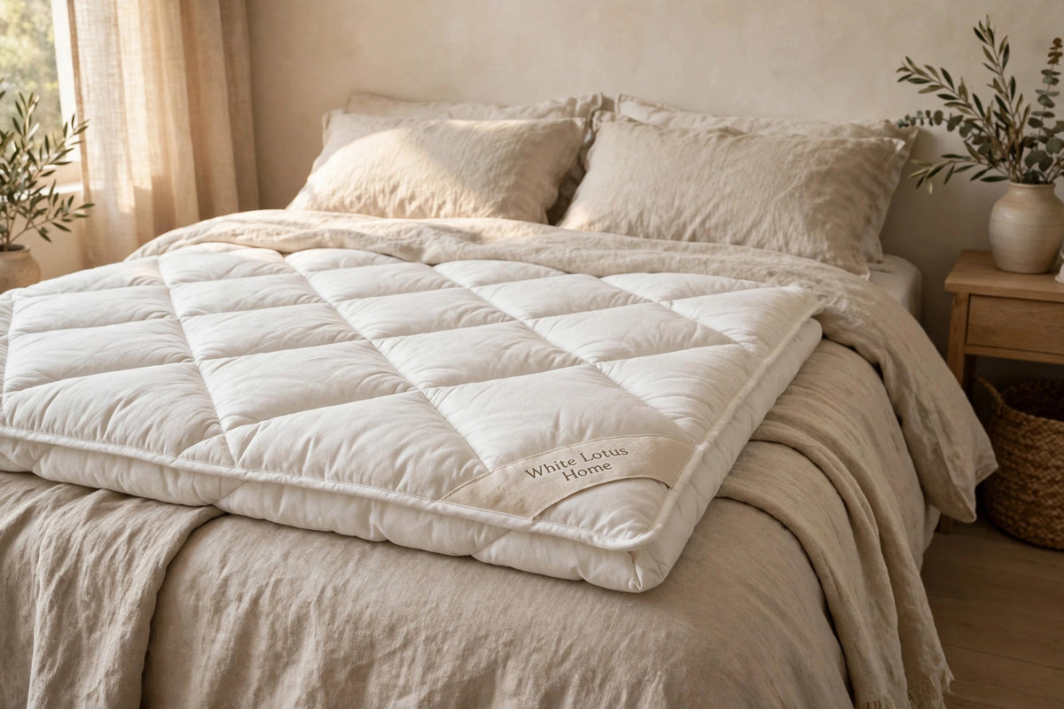 White Lotus Home Organic Cotton Topper (King)
