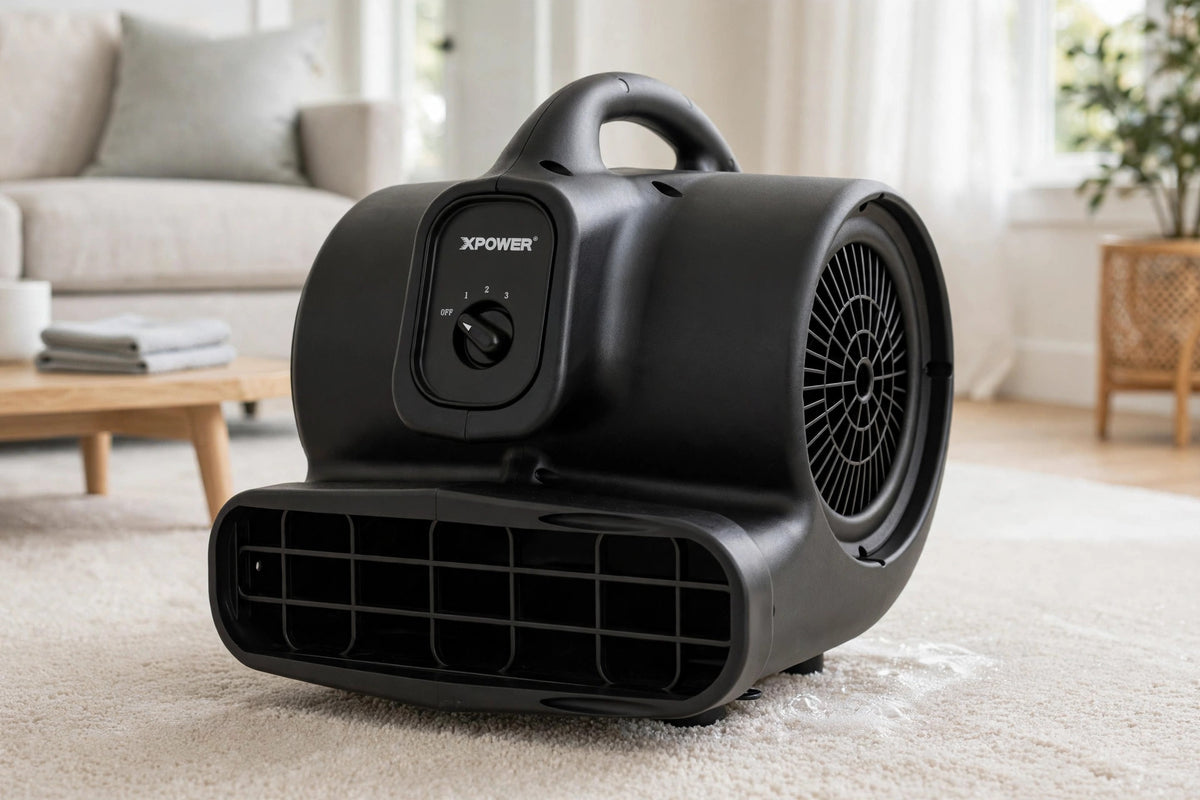 XPOWER P-400 1/4HP 1600CFM Air Mover Carpet Dryer