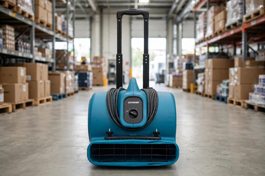 XPOWER P-630HC 1/2HP 2800CFM Air Mover w/ Telescopic Handle