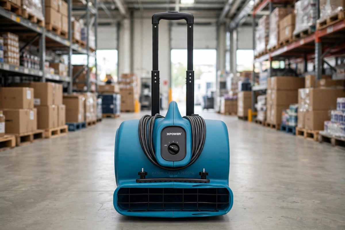 XPOWER P-630HC 1/2HP 2800CFM Air Mover w/ Telescopic Handle