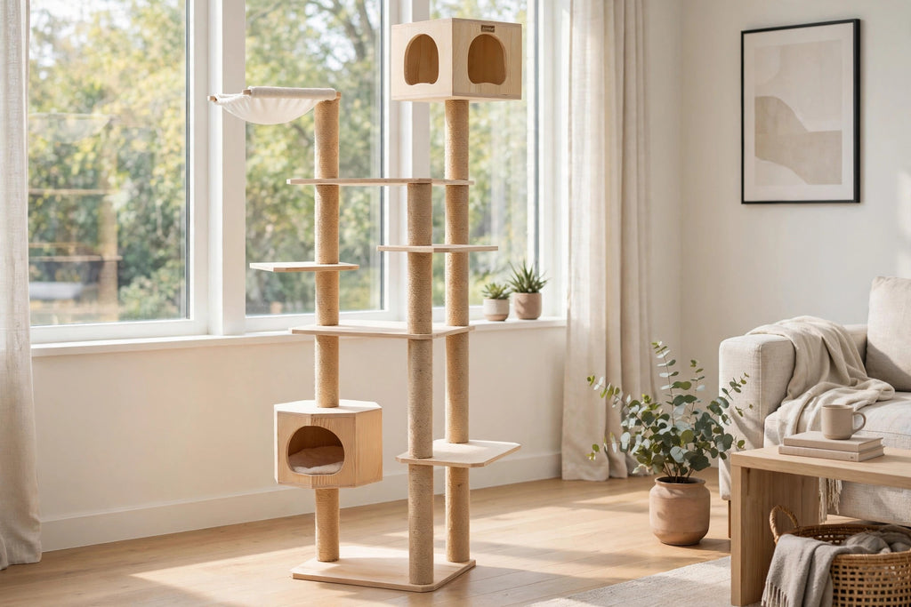 Armarkat Premium Scots Pine Cat Tree Tall Tower