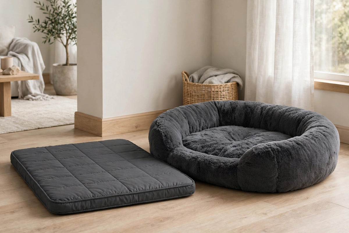 DuraCloud Orthopedic Pet Bed and Crate Pad (X-Large, Charcoal)