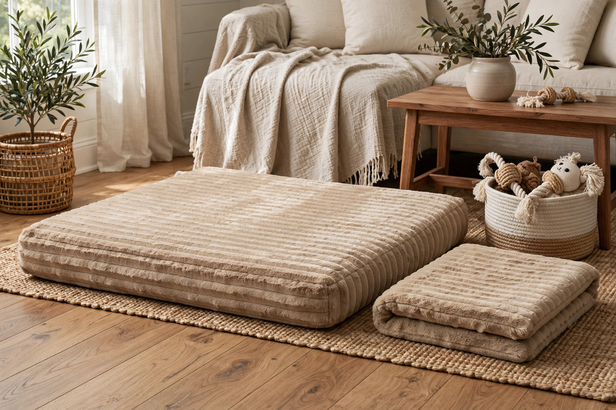 DuraCloud Orthopedic Pet Bed and Crate Pad (Xx-Large, Camel)