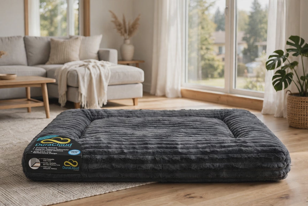 DuraCloud Orthopedic Pet Bed and Crate Pad (Xx-Large, Charcoal)