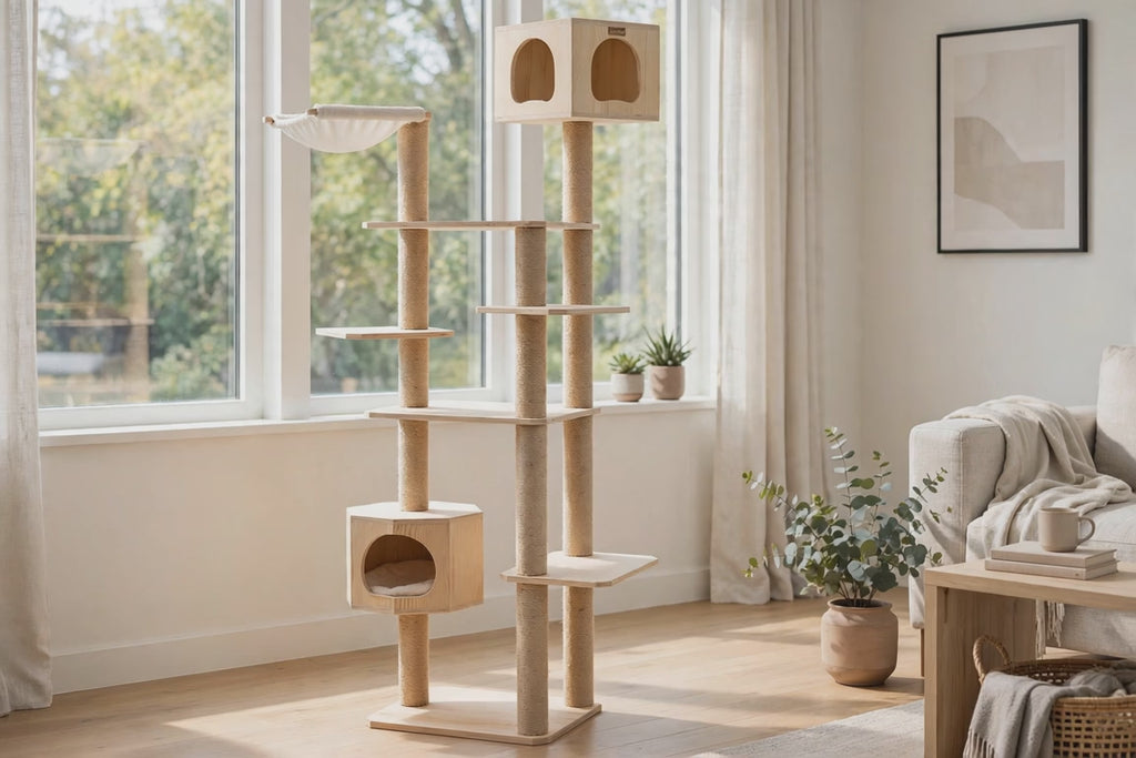 Armarkat Premium Scots Pine Cat Tree Tall Tower