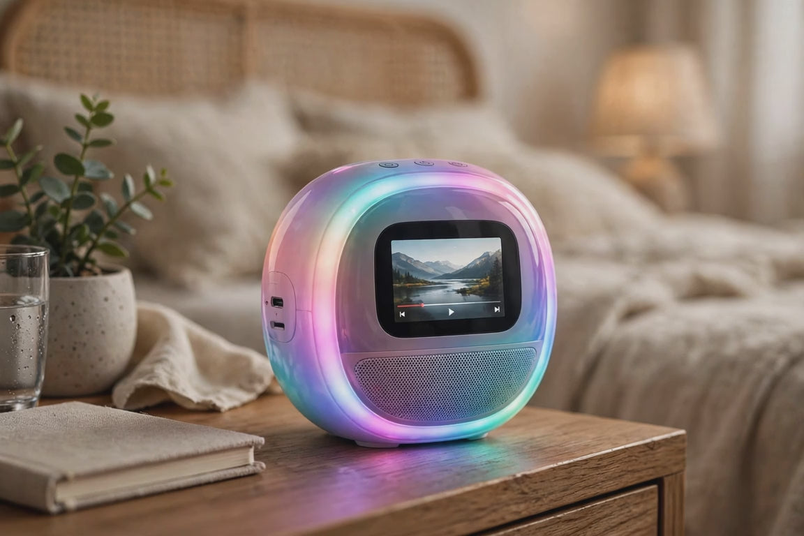 Candylight LED Stereo Bluetooth Mini Speaker And MP4 Player