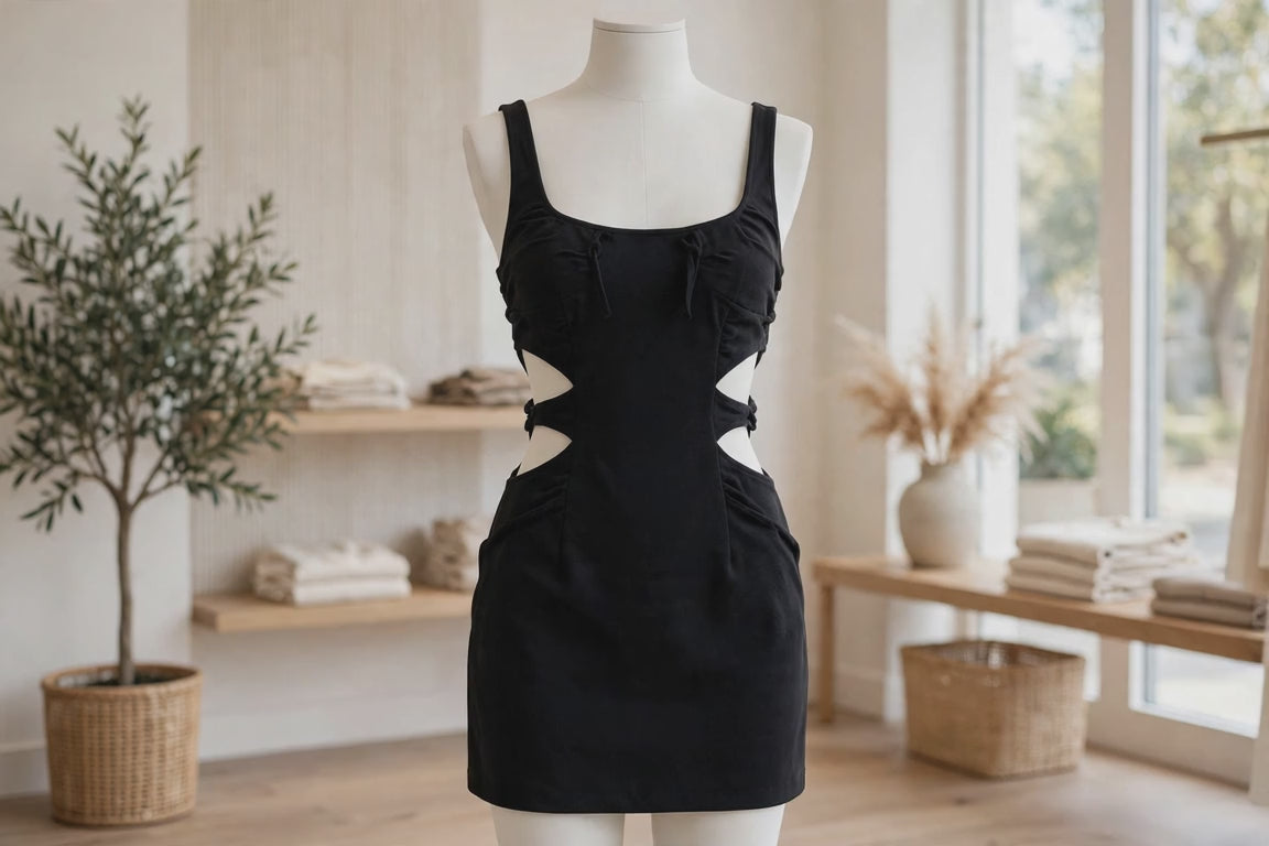 Karla Cutout Mini Dress (Akalia Collection)