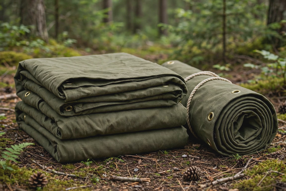 Fox Outdoor Canvas Tarp 16x20 Olive Drab