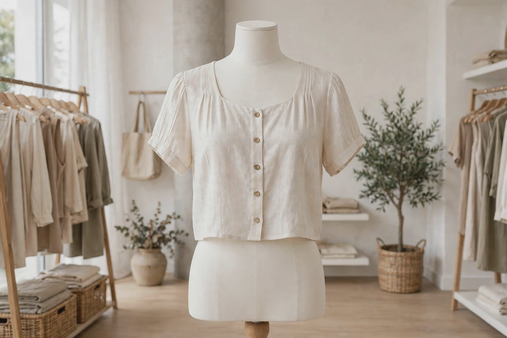 Alessia Cropped Blouse (Akalia Collection)