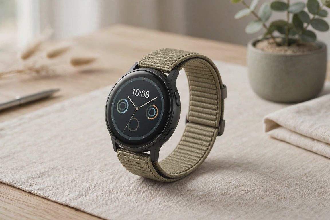 SmartPRO Smartwatch w/ Magnetic Belt (Round - Khaki)