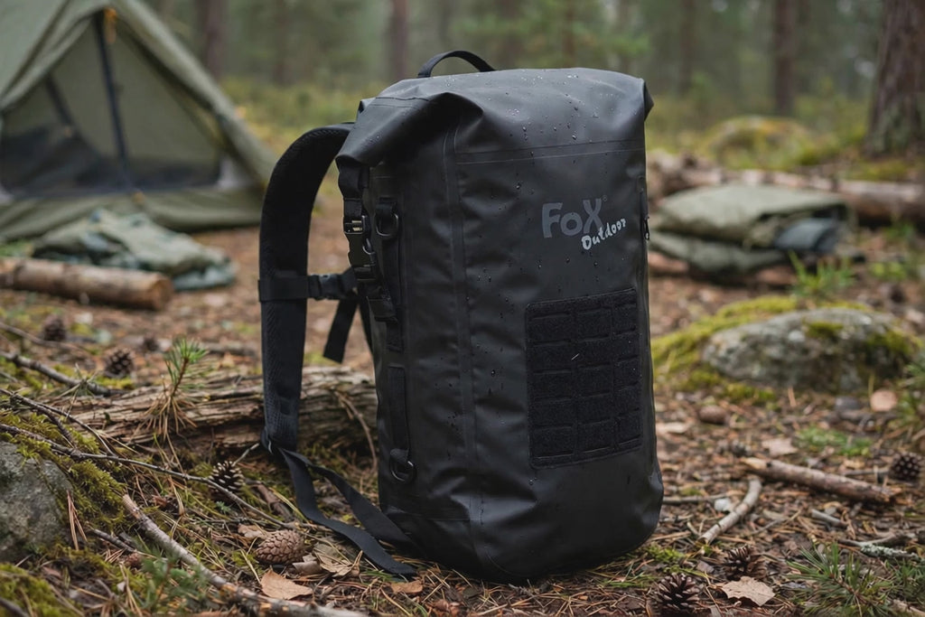 Fox Outdoor 60L Duffle-Rucksack Waterproof 840D Black