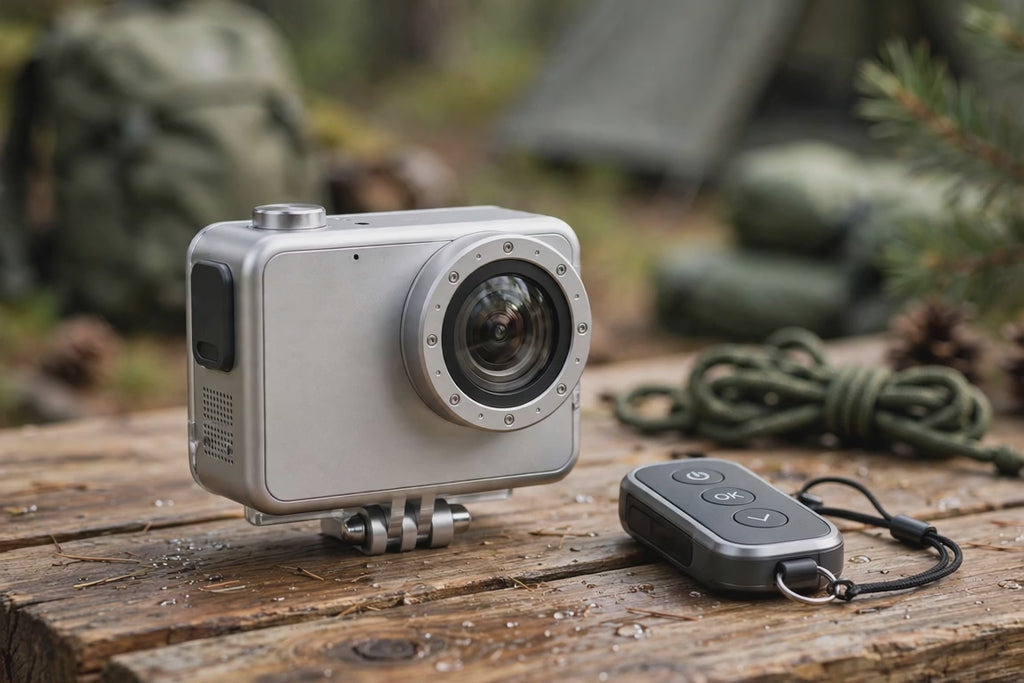4K Waterproof UHD WiFi Camera + RF Remote (Silver)