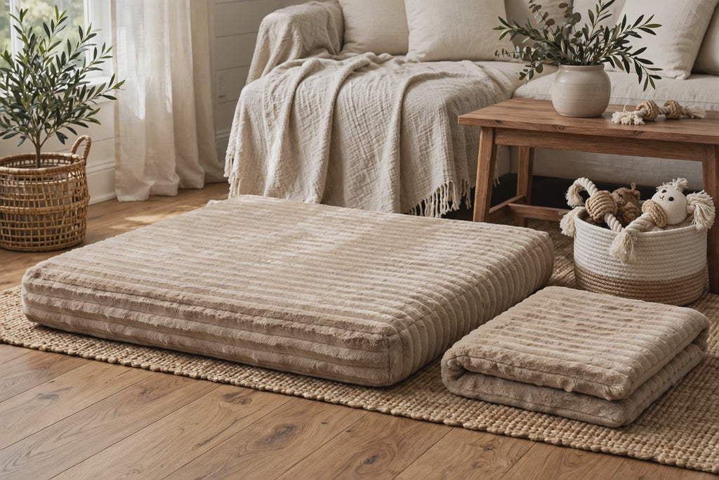 DuraCloud Orthopedic Pet Bed and Crate Pad (Xx-Large, Camel)