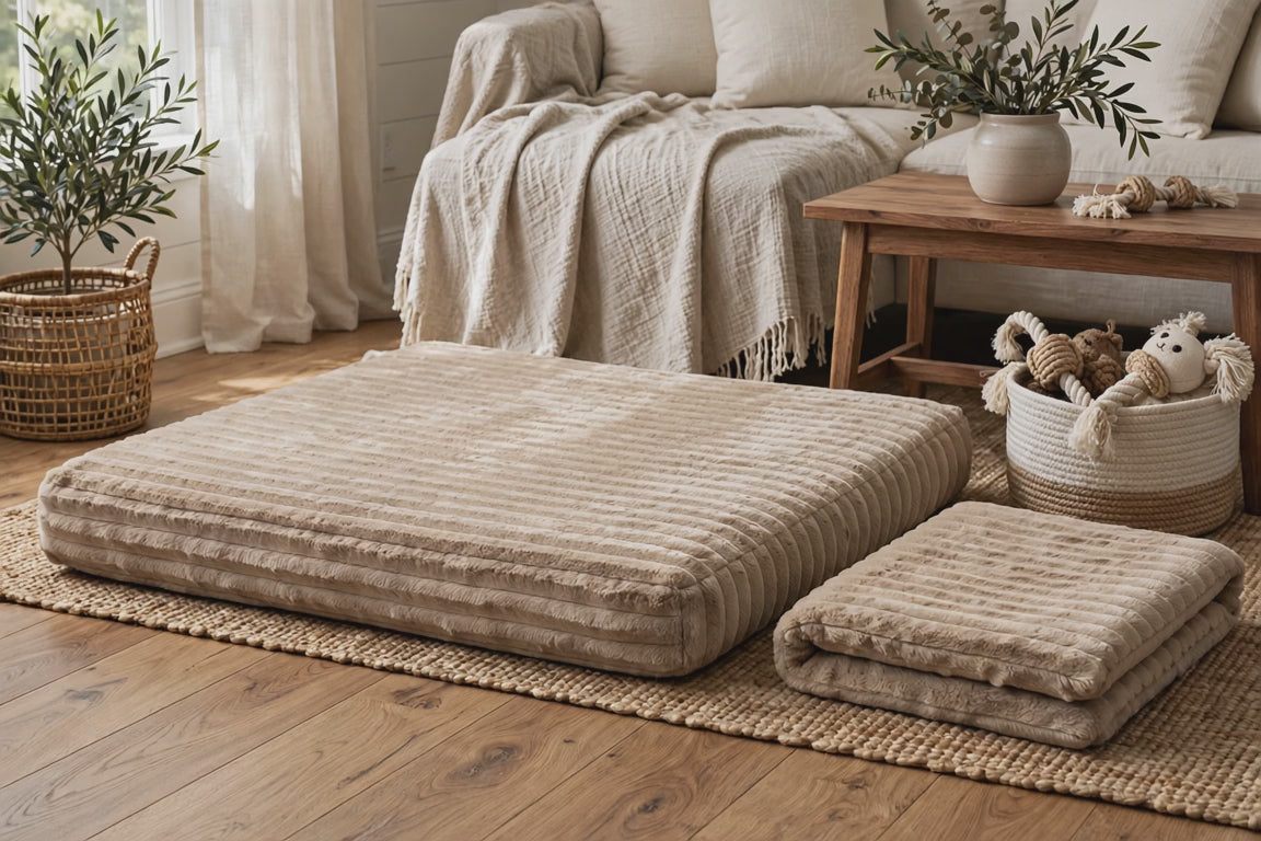 DuraCloud Orthopedic Pet Bed and Crate Pad (Xx-Large, Camel)