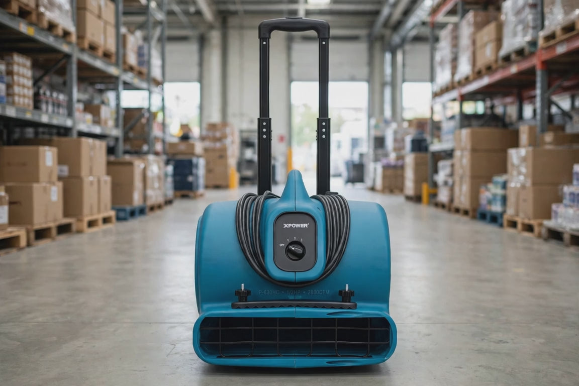 XPOWER P-630HC 1/2HP 2800CFM Air Mover w/ Telescopic Handle
