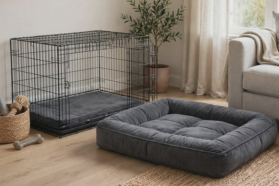 DuraCloud Orthopedic Pet Bed and Crate Pad (Large, Charcoal)