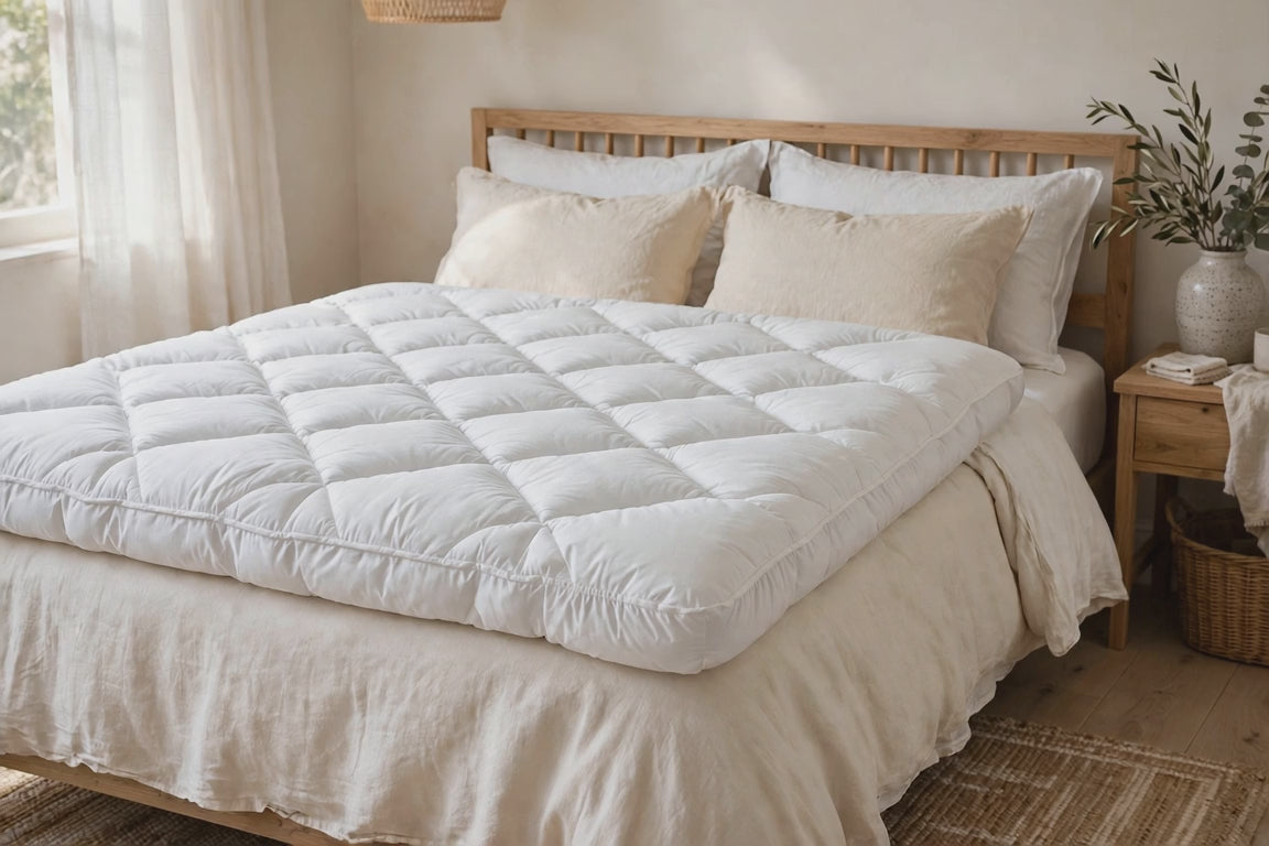 Downhome Downtop Featherbed (Full/Queen, White)