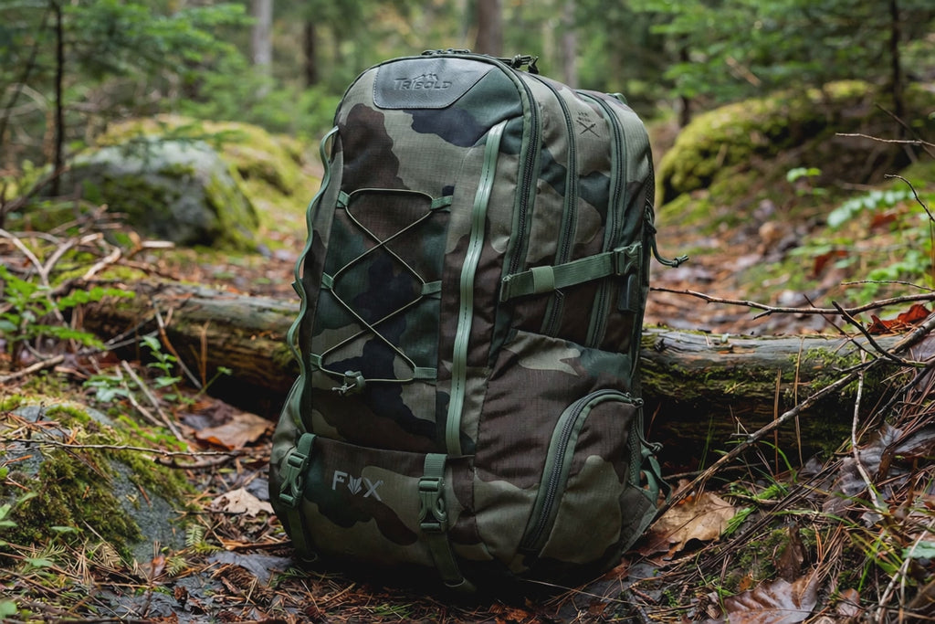 Fox Outdoor Rio Grande Backpack Midnight Woodland Camo 75L