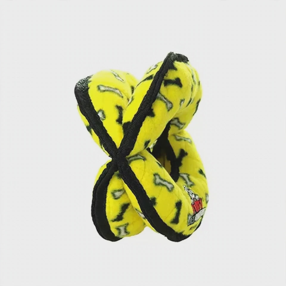 Tuffy Ultimate 4-Way Ring Dog Toy – Extra Durable Squeaky Toy
