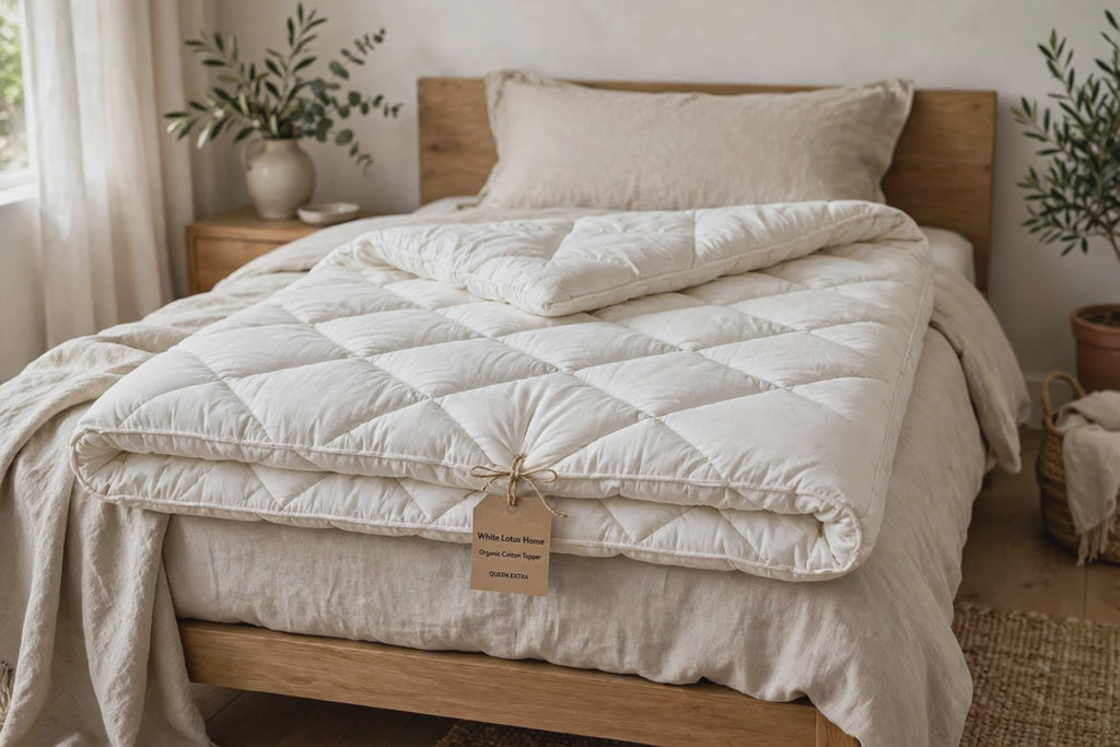 White Lotus Home Organic Cotton Topper (Queen Extra)